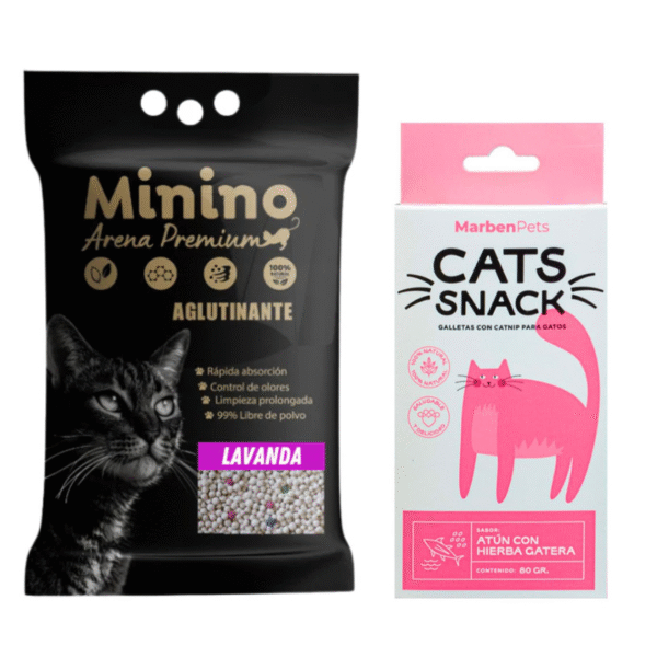 Arena Sanitaria Minino 20kg+Snack Gatuno