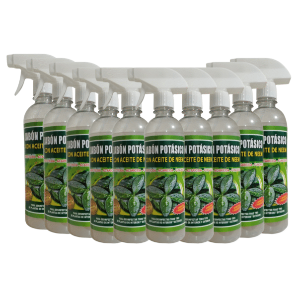 Pack 10 Antiplagas Jabón Potásico con aceite de Neem